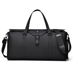 10 Pcs Mens Large Capacity Fitness Gym PU Duffel Bag with Shoes Compartment